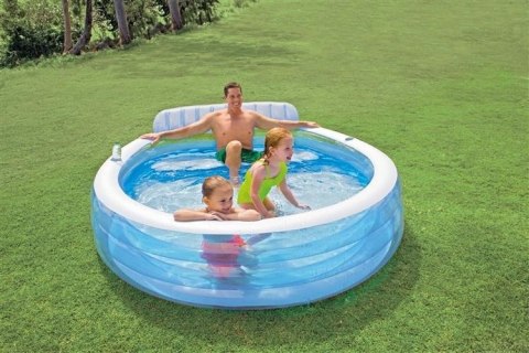 Basen ogrodowy z siedzeniami 229x224 cm INTEX 57190 Basen ogrodowy z siedzeniami 229x224 cm INTEX 57190