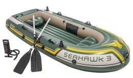 Ponton seahawk 3-osobowy pompka + 2 wiosła INTEX 68380