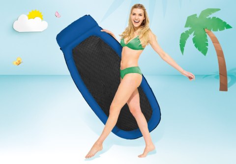 Materac plażowy z siateczką do pływania chłodzący niebieski INTEX 58836 BLUE Materac plażowy z siateczką do pływania chłodzący niebieski INTEX 58836 BLUE