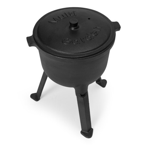 Kociołek żeliwny stojący 5L garnek myśliwski ognisko grill MultiGarden Kociołek żeliwny stojący 5L garnek myśliwski ognisko grill MultiGarden