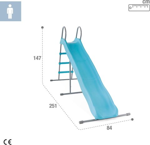 Zjeżdżalnia dla dzieci ogrodowa ślizg 244 cm duża stal tworzywo INTEX 44107 Zjeżdżalnia dla dzieci ogrodowa ślizg 244 cm duża stal tworzywo INTEX 44107