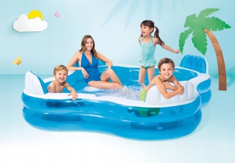 BASEN OGRODOWY Z SIEDZENIAMI DMUCHANY INTEX 105 BASEN OGRODOWY Z SIEDZENIAMI DMUCHANY INTEX 105