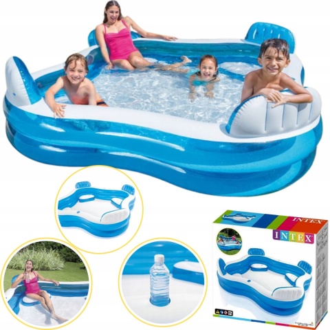 BASEN OGRODOWY Z SIEDZENIAMI DMUCHANY INTEX 105 BASEN OGRODOWY Z SIEDZENIAMI DMUCHANY INTEX 105